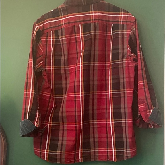 C.E. Schmidt Workwear Mens M Heavyweight Workshirt Red, Black & White Plaid - Picture 9 of 9